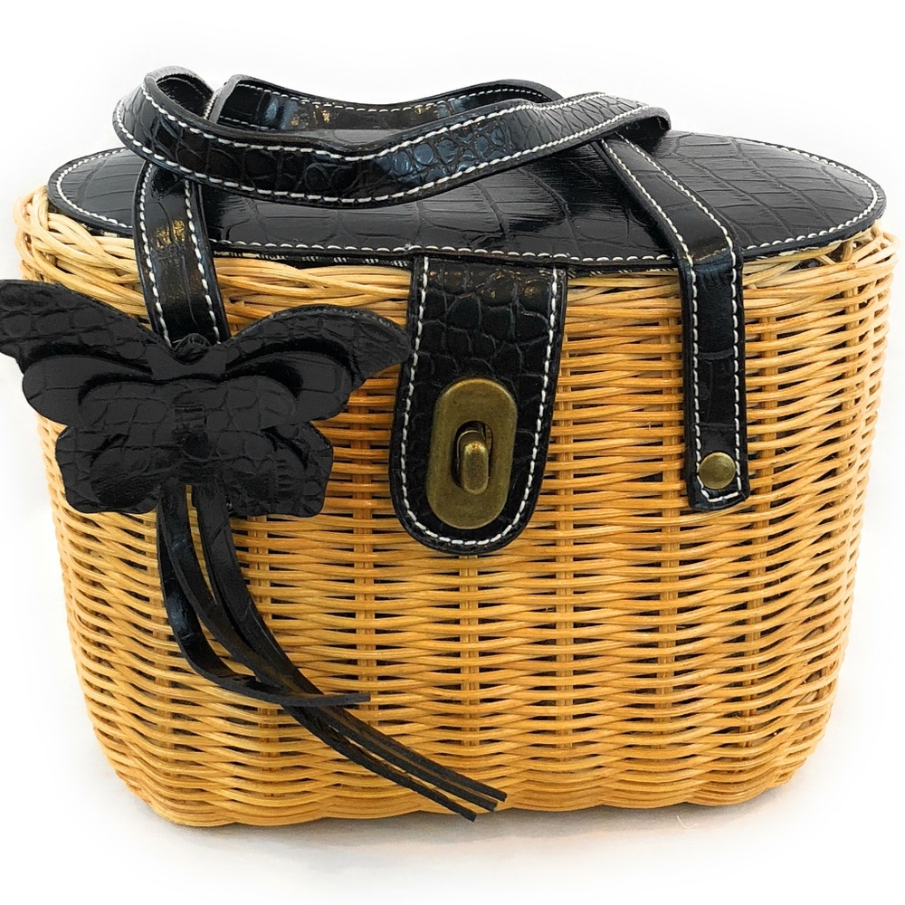 New Rattan Basket Bag